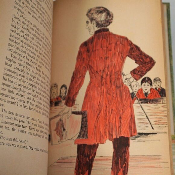 The Adventures of Tom Sawyer By Mark Twain Unabridged Golden Press 1966 HC - Picture 8 of 12